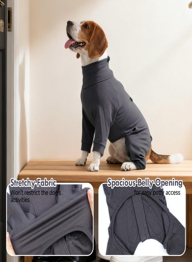 أيدوميك بدلة تعافي للكلاب من إيدوميك بعد الجراحة، بدلة جراحية للكلاب مزودة بسحاب لمنع لعق الجرح، بيجاما للكلاب بأكمام طويلة، بدلات قابلة للتعديل للحد من تساقط شعر الحيوانات الأليفة، بديل للطوق المخروطي للكلاب - Image 3